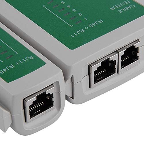 RJ45 and RJ11 Network LAN Cable Tester 9V Battery with LED Indicators RJ12 CAT5 CAT6 UTP Ethernet