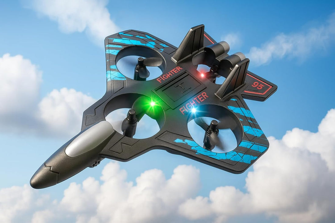 X34 Fighter Plane | 2.4 GHZ Remote Controlled | LED Lights, 360 FLIP