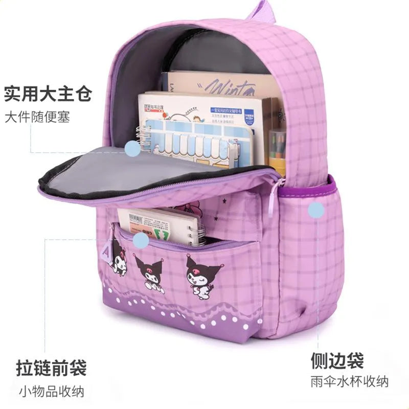 20539 Sanrio school bag Kuromi bag Cinnamoroll travel backpack {Random Color}
