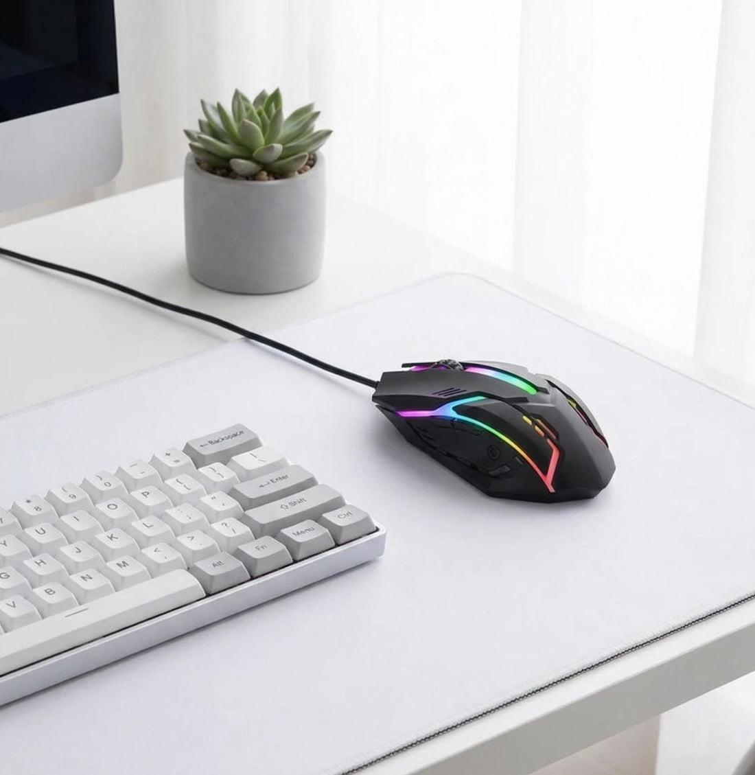 sanwaliya traders Blazeclaw R7 Wired Ambidextrous Optical  Gaming Mouse (USB 2.0, Black)