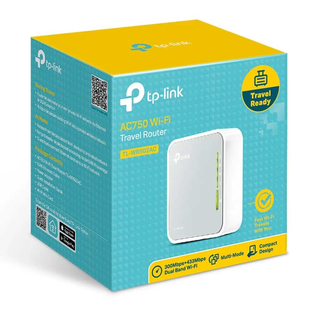 Tp-Link -WR902AC AC750 Wireless Travel Router