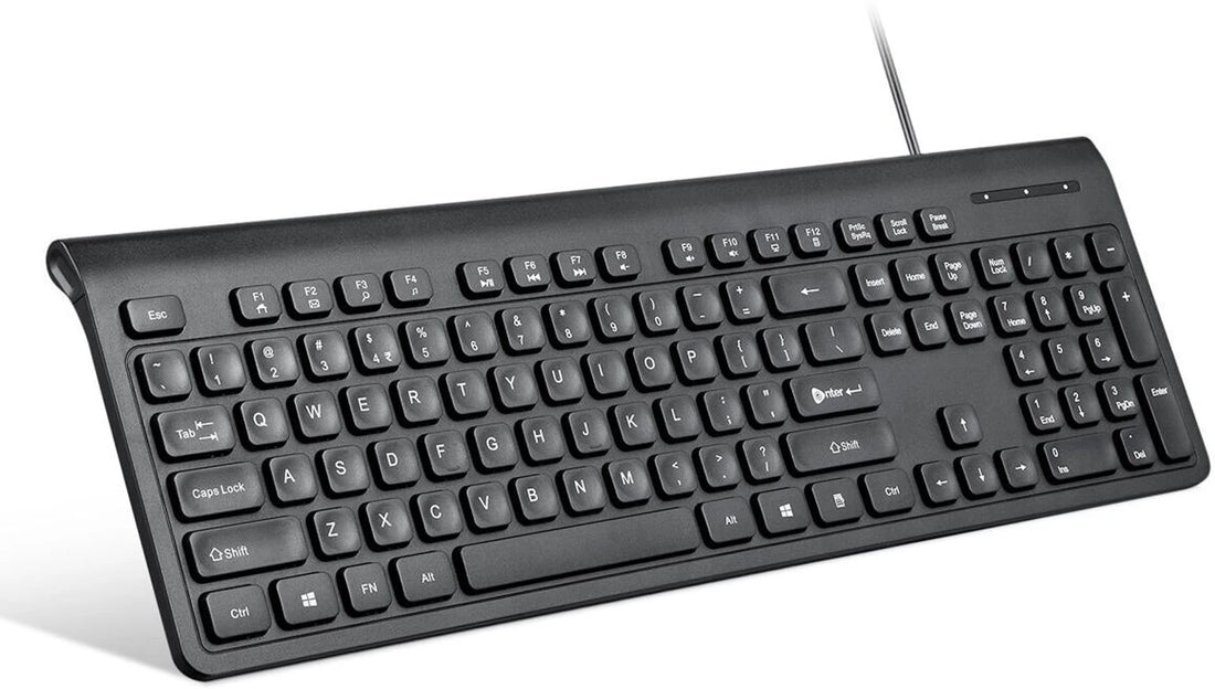 Enter StyleType Pro Combo Wired USB Standard Multi-device Keyboard Compatible with Desktop, Laptop, Mac, Tablet (Black)